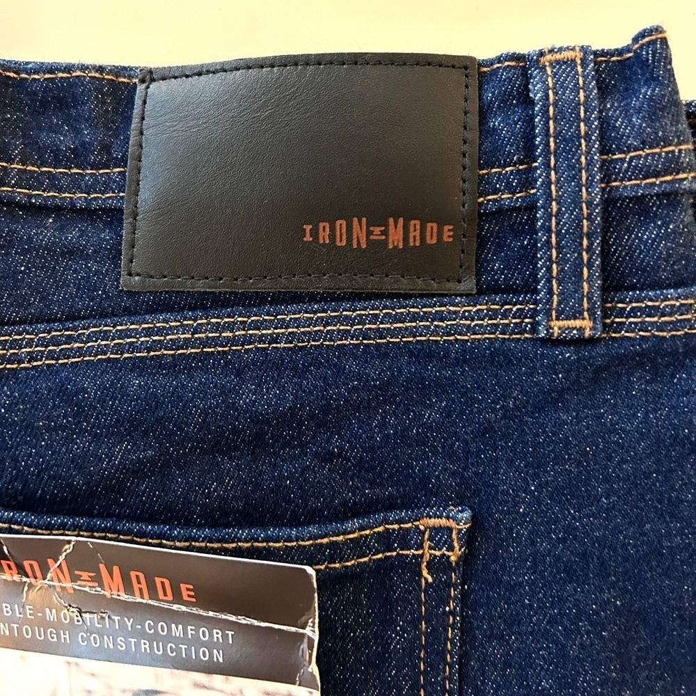 IRON MADE Utility Work Jeans 42x31 Dark Wash Carpenter Pants NWT MSRP $69 - Picture 3 of 7